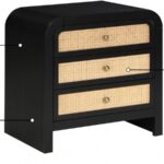 Siena Ash Wood And Natural Cane Nightstand