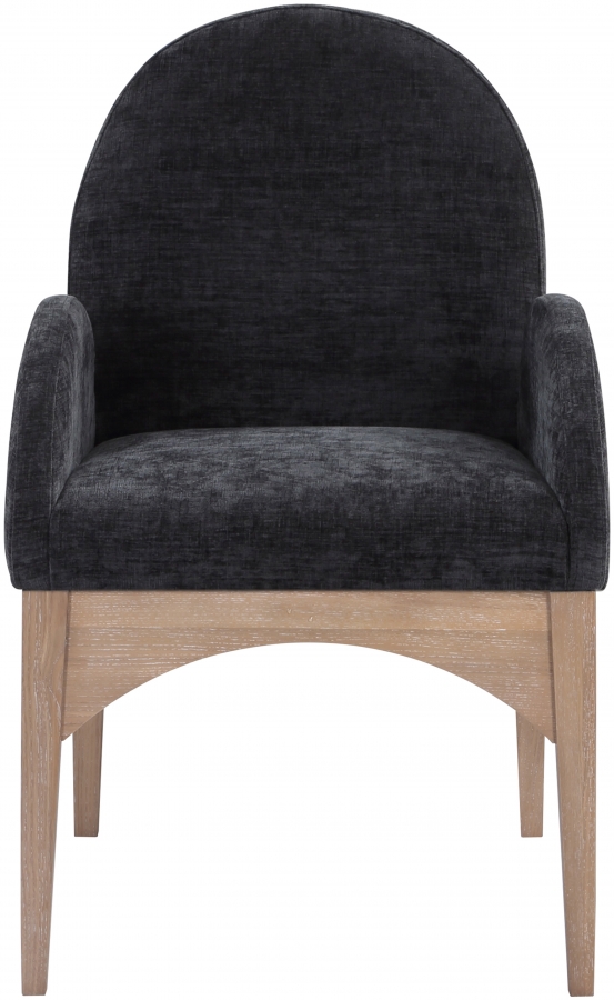 Waldorf Chenille Fabric Upholstered Dining Arm Chair