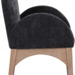 Waldorf Chenille Fabric Upholstered Dining Arm Chair