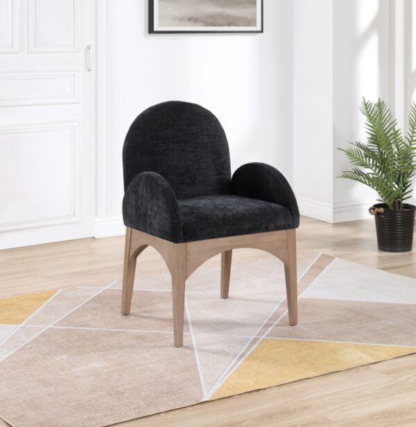 Waldorf Chenille Fabric Upholstered Dining Arm Chair