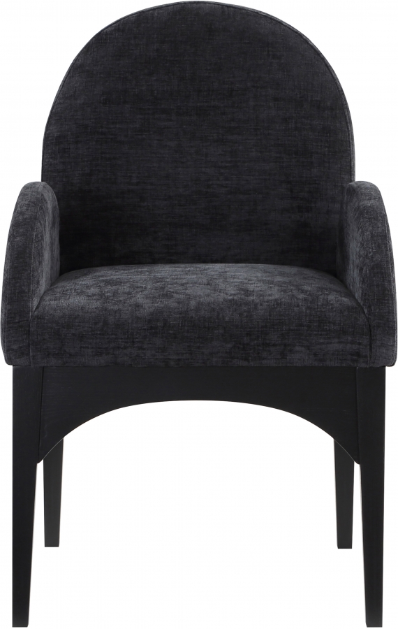 Waldorf Chenille Fabric Upholstered Dining Arm Chair