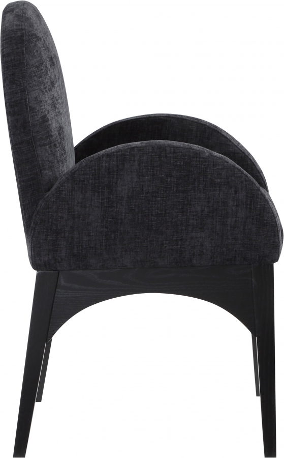 Waldorf Chenille Fabric Upholstered Dining Arm Chair
