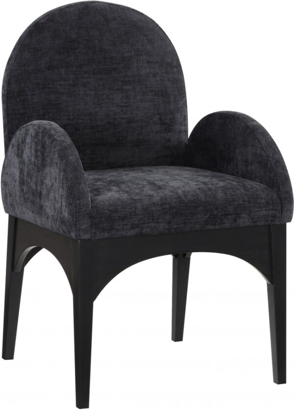Waldorf Chenille Fabric Upholstered Dining Arm Chair