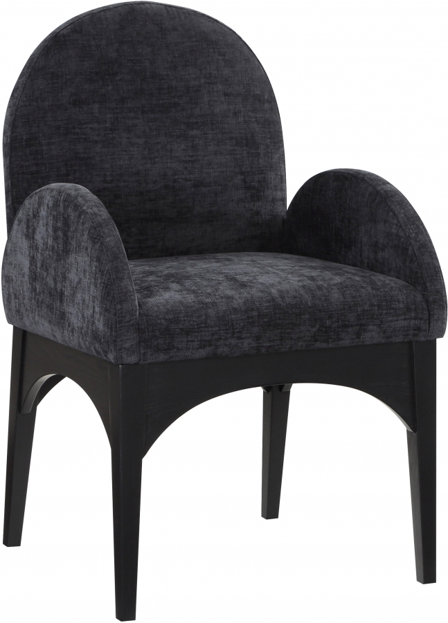Waldorf Chenille Fabric Upholstered Dining Arm Chair