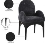 Waldorf Chenille Fabric Upholstered Dining Arm Chair