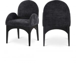Waldorf Chenille Fabric Upholstered Dining Arm Chair