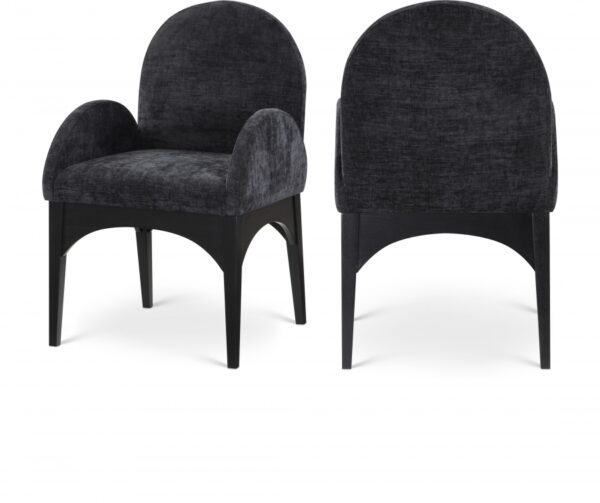 Waldorf Chenille Fabric Upholstered Dining Arm Chair