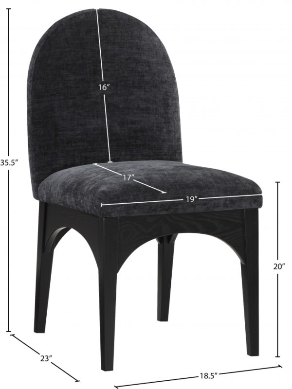 Waldorf Chenille Fabric Upholstered Dining SIde Chair