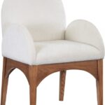 Waldorf Chenille Fabric Upholstered Dining Arm Chair