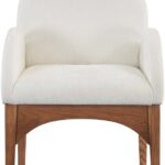 Waldorf Chenille Fabric Upholstered Dining Arm Chair
