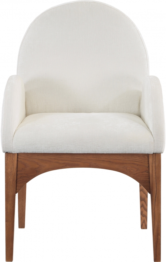 Waldorf Chenille Fabric Upholstered Dining Arm Chair