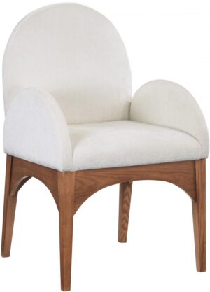 Waldorf Chenille Fabric Upholstered Dining Arm Chair