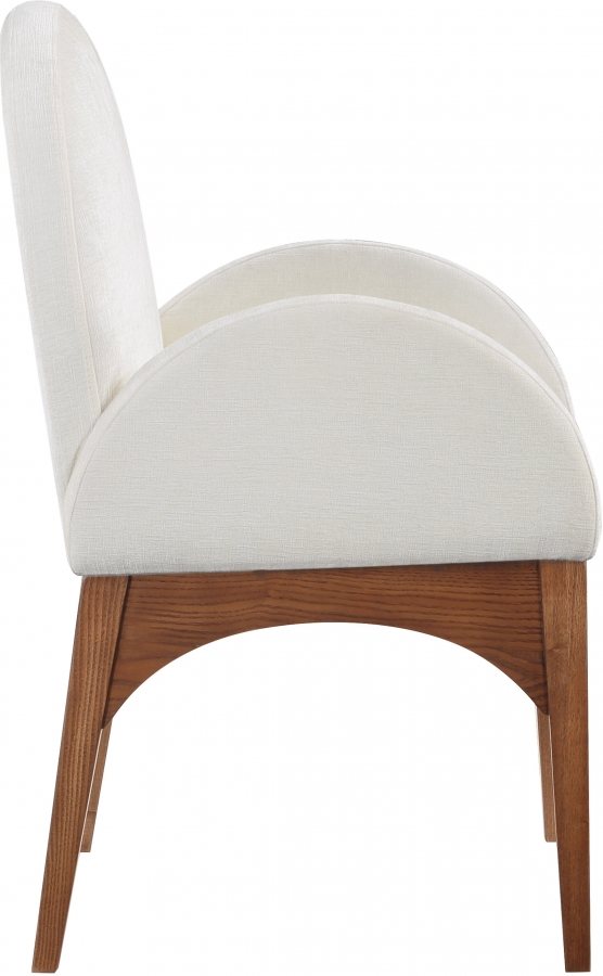 Waldorf Chenille Fabric Upholstered Dining Arm Chair