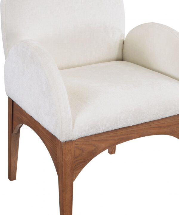 Waldorf Chenille Fabric Upholstered Dining Arm Chair