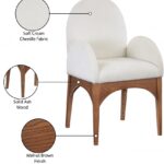 Waldorf Chenille Fabric Upholstered Dining Arm Chair