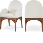 Waldorf Chenille Fabric Upholstered Dining Arm Chair