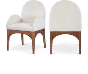 Waldorf Chenille Fabric Upholstered Dining Arm Chair