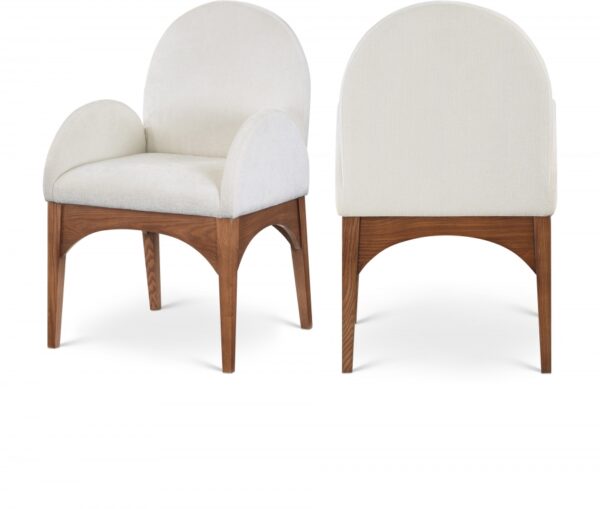 Waldorf Chenille Fabric Upholstered Dining Arm Chair