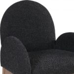 Waldorf Boucle Fabric Upholstered Dining Arm Chair