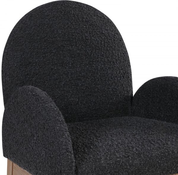 Waldorf Boucle Fabric Upholstered Dining Arm Chair