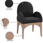 Waldorf Boucle Fabric Upholstered Dining Arm Chair