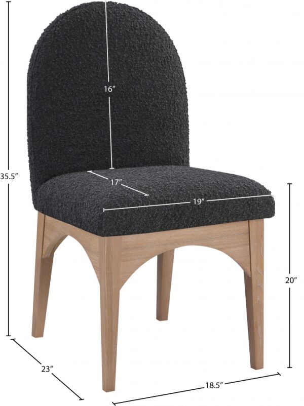 Waldorf Boucle Fabric Upholstered Dining SIde Chair
