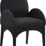 Waldorf Boucle Fabric Upholstered Dining Arm Chair