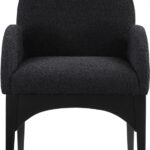 Waldorf Boucle Fabric Upholstered Dining Arm Chair