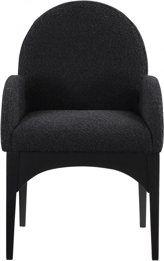 Waldorf Boucle Fabric Upholstered Dining Arm Chair