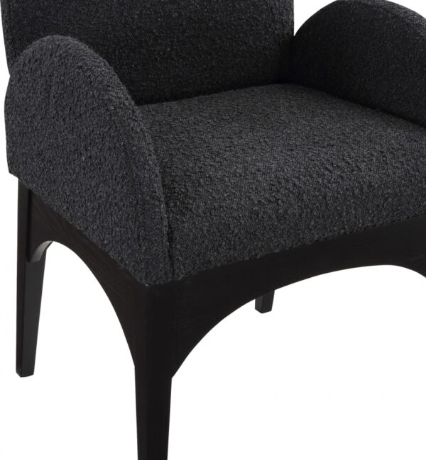 Waldorf Boucle Fabric Upholstered Dining Arm Chair