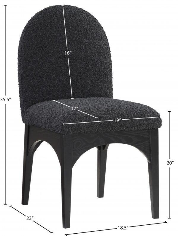 Waldorf Boucle Fabric Upholstered Dining SIde Chair