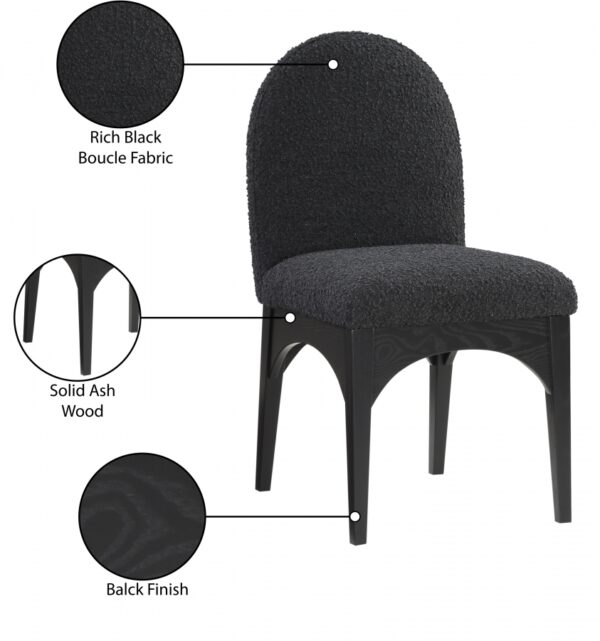 Waldorf Boucle Fabric Upholstered Dining SIde Chair