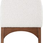 Waldorf Boucle Fabric Upholstered Dining Arm Chair