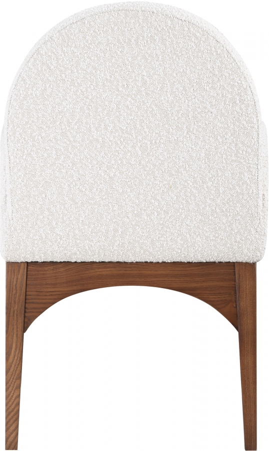 Waldorf Boucle Fabric Upholstered Dining Arm Chair