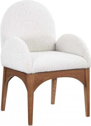Waldorf Boucle Fabric Upholstered Dining Arm Chair