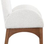 Waldorf Boucle Fabric Upholstered Dining Arm Chair
