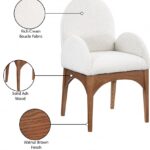 Waldorf Boucle Fabric Upholstered Dining Arm Chair