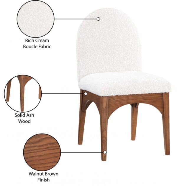 Waldorf Boucle Fabric Upholstered Dining SIde Chair