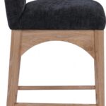 Waldorf Chenille Fabric Upholstered Counter Stool