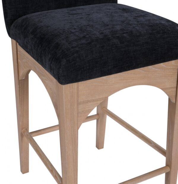 Waldorf Chenille Fabric Upholstered Counter Stool