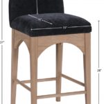 Waldorf Chenille Fabric Upholstered Counter Stool