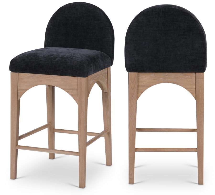 Waldorf Chenille Fabric Upholstered Counter Stool