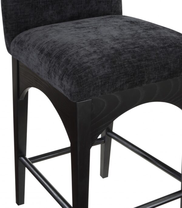 Waldorf Chenille Fabric Upholstered Counter Stool