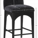 Waldorf Chenille Fabric Upholstered Counter Stool