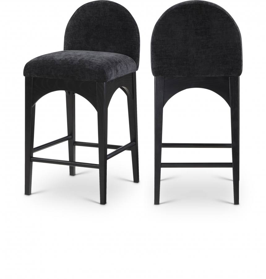 Waldorf Chenille Fabric Upholstered Counter Stool