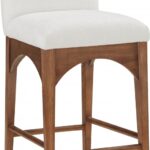 Waldorf Chenille Fabric Upholstered Counter Stool