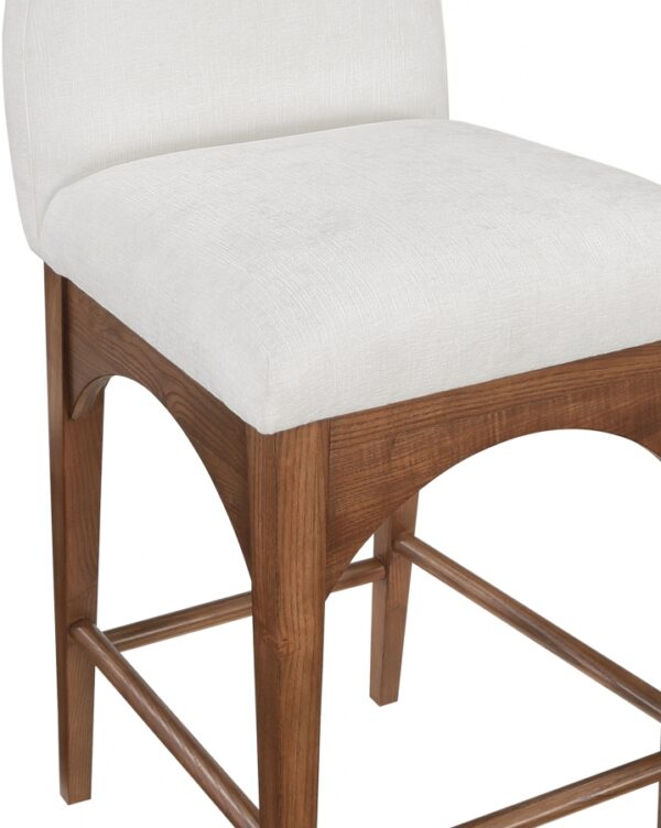 Waldorf Chenille Fabric Upholstered Counter Stool
