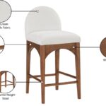 Waldorf Chenille Fabric Upholstered Counter Stool