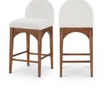 Waldorf Chenille Fabric Upholstered Counter Stool