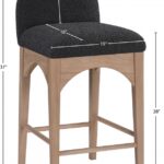 Waldorf Boucle Fabric Upholstered Counter Stool